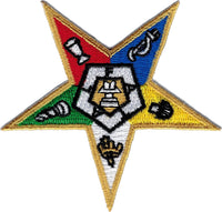 Eastern Star Symbol Iron-On Patch [Gold]