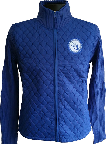 Buffalo Dallas Zeta Phi Beta Dove Seal Sweater Jacket [Blue]