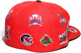 Big Boy Negro League Baseball Commemorative S145 Mens Fitted Cap [Red - 2X-Large]